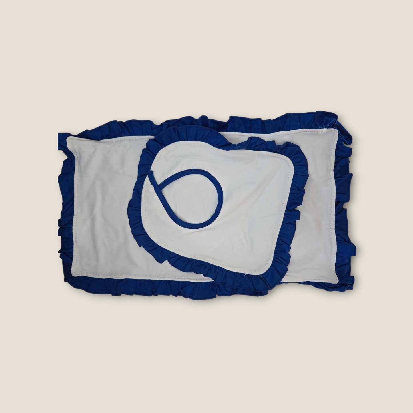 Bib / Burp Set matching blanket sold separately