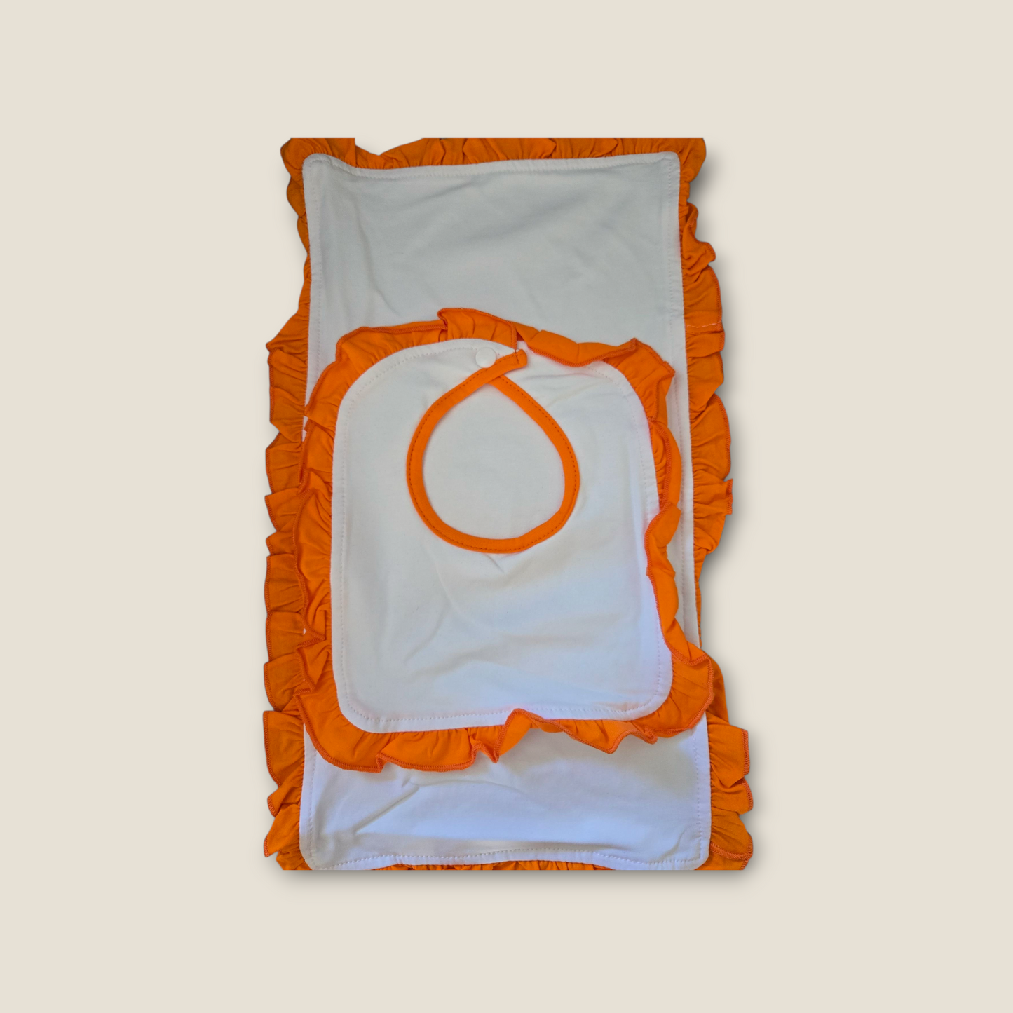 Bib / Burp Set matching blanket sold separately