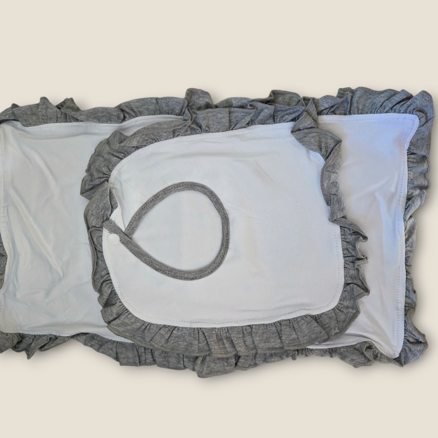 Bib / Burp Set matching blanket sold separately