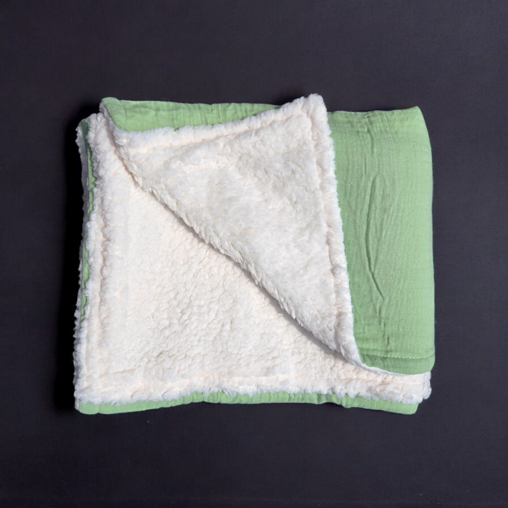 BELOW COST Clearance Muslin/Sherpa Blankets