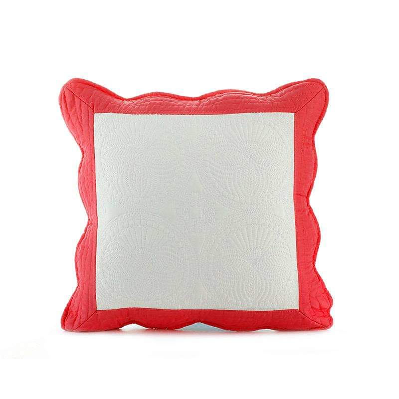 Red Border 8x8 Pillow Sham